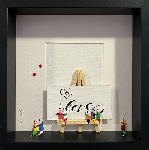 Freedom. find yourself. Love par Eka Peradze, Peinture en vente sur Singulart