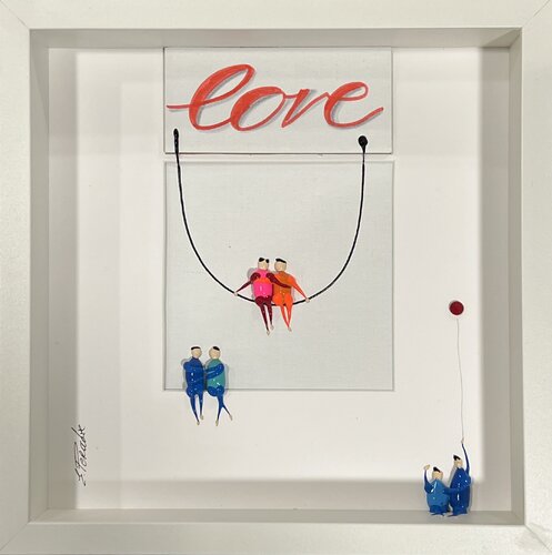 Action.Freedom. Love ❤️.♥️Ek de Eka Peradze, Pintura a la venta en Singulart