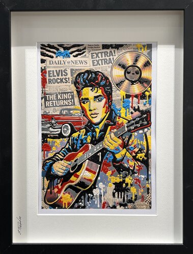 Elvis. Rhythm & Fire. par Eka Peradze, Peinture en vente sur Singulart