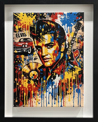 Elvis. Rhythm & Fire. par Eka Peradze, Peinture en vente sur Singulart