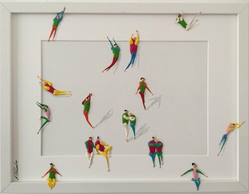 Day on the beach V di Eka Peradze, Pittura in vendita su Singulart