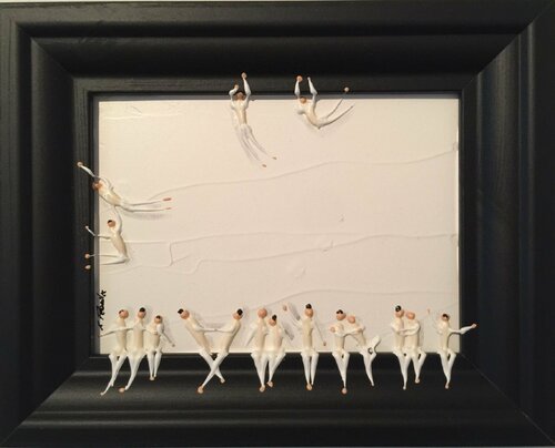 Day on the beach V di Eka Peradze, Pittura in vendita su Singulart