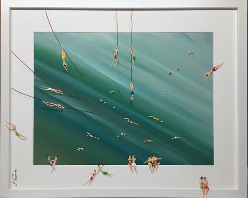 Day on the beach II di Eka Peradze, Pittura in vendita su Singulart