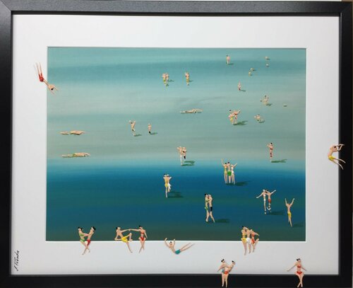 Day on the beach II di Eka Peradze, Pittura in vendita su Singulart