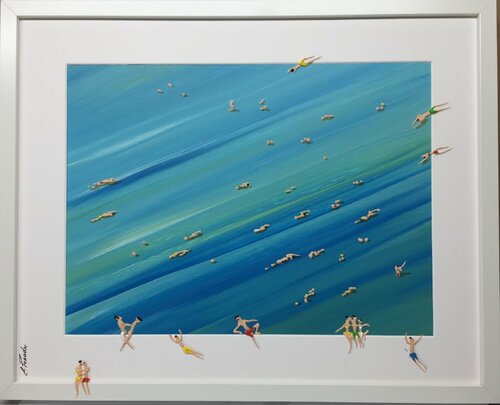 Day on the beach II. di Eka Peradze, Pittura in vendita su Singulart
