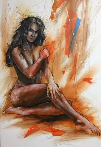 Frau van Eka Peradze, Schilderij te koop op Singulart