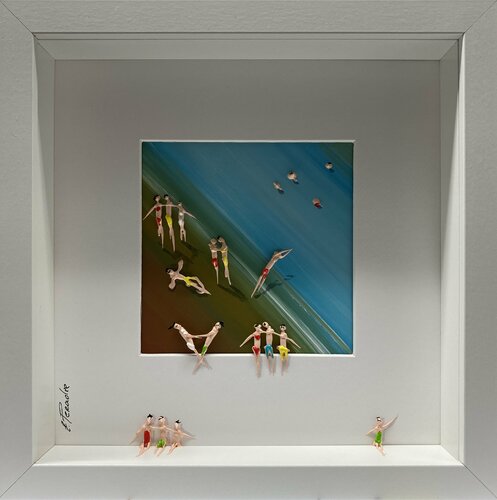 Action.Day on the beach II par Eka Peradze, Peinture en vente sur Singulart