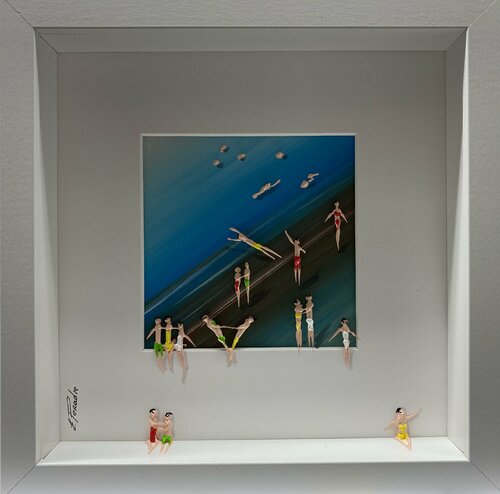 Action.Day on the beach II par Eka Peradze, Peinture en vente sur Singulart