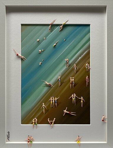 Action.Day on the beach 18 par Eka Peradze, Peinture en vente sur Singulart