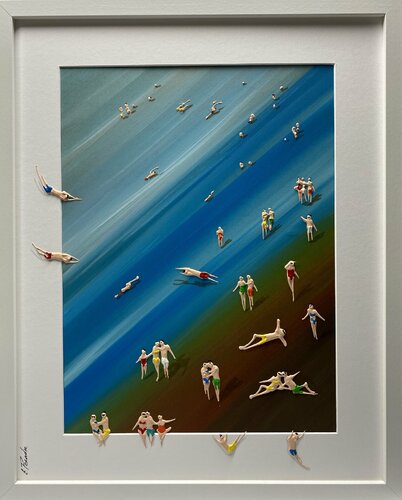 Action.Day on the beach 19 van Eka Peradze, Schilderij te koop op Singulart