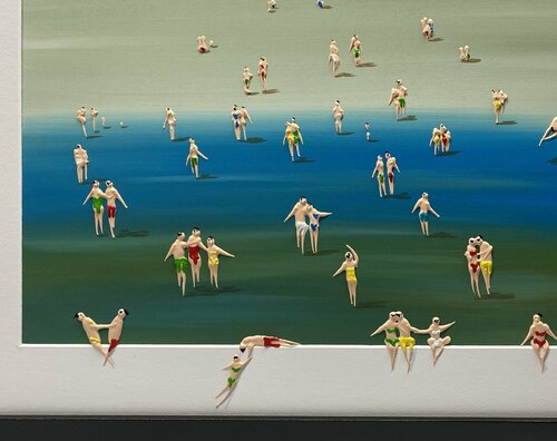 Action.Day on the beach 9 van Eka Peradze, Schilderij te koop op Singulart