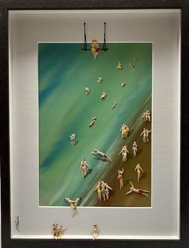 Action.Day on the beach 18 van Eka Peradze, Schilderij te koop op Singulart