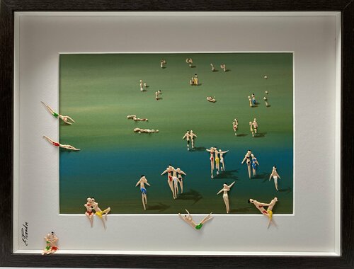 Action.Day on the beach 16 van Eka Peradze, Schilderij te koop op Singulart