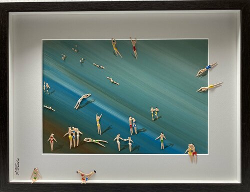 Action.Day on the beach 18 par Eka Peradze, Peinture en vente sur Singulart