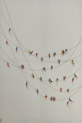 Action.Freiheit XVll-2 par Eka Peradze, Peinture en vente sur Singulart