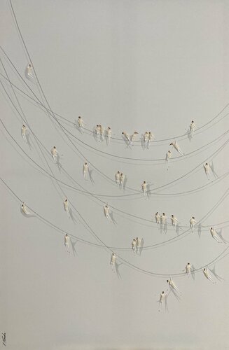 Action.Freiheit XVll-2 par Eka Peradze, Peinture en vente sur Singulart