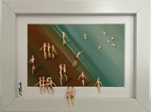 Action.Day on the beach 7 di Eka Peradze, Pittura in vendita su Singulart