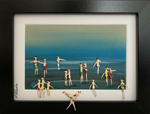 Action.Day on the beach 7 di Eka Peradze, Pittura in vendita su Singulart