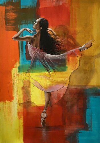 #180. Ballerina.14 by Eka Peradze, Painting for Sale on Singulart