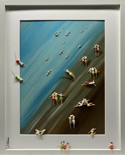 Action.Day on the beach 12-5io par Eka Peradze, Peinture en vente sur Singulart