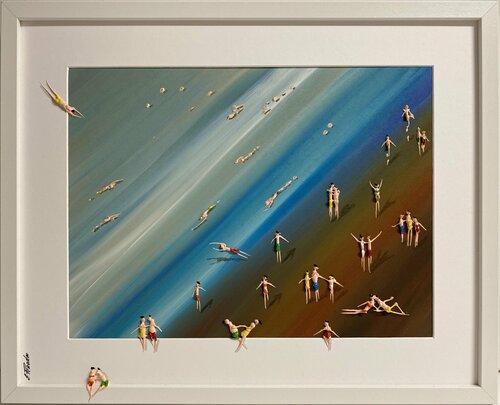 Day on the beach III di Eka Peradze, Pittura in vendita su Singulart