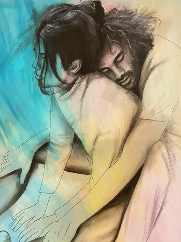 Action. Love-1iO by Eka Peradze, Painting for Sale on Singulart