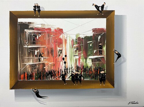 action. Freiheit lX15I di Eka Peradze, Pittura in vendita su Singulart