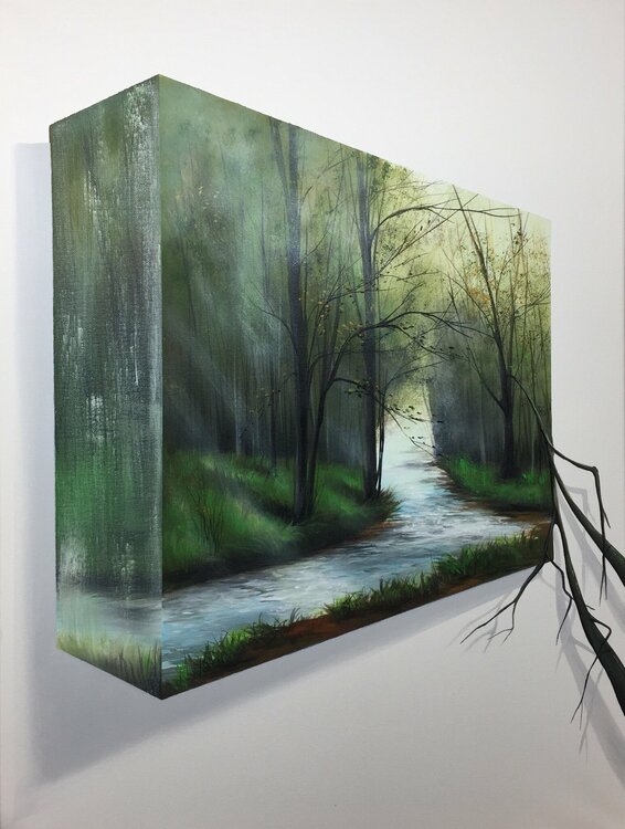 3D Landschaft.  Acryl Eka Peradze