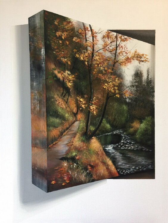 3D Landschaft.  Acryl Eka Peradze