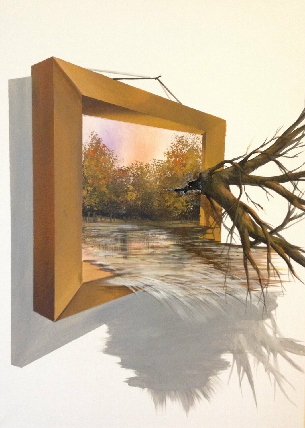 3D Landschaft.  Acryl Eka Peradze