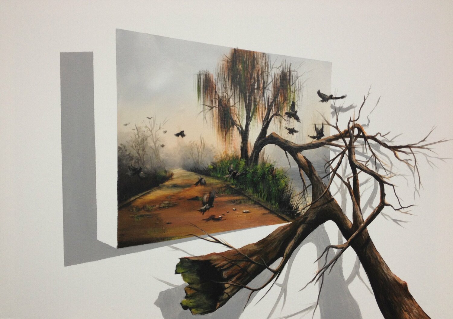 3D Landschaft.  Acryl Eka Peradze