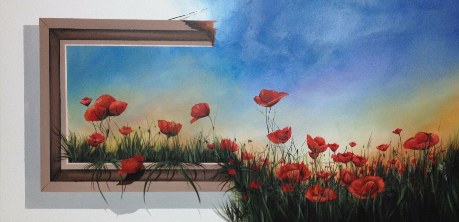 3D Landschaft.  Acryl Eka Peradze