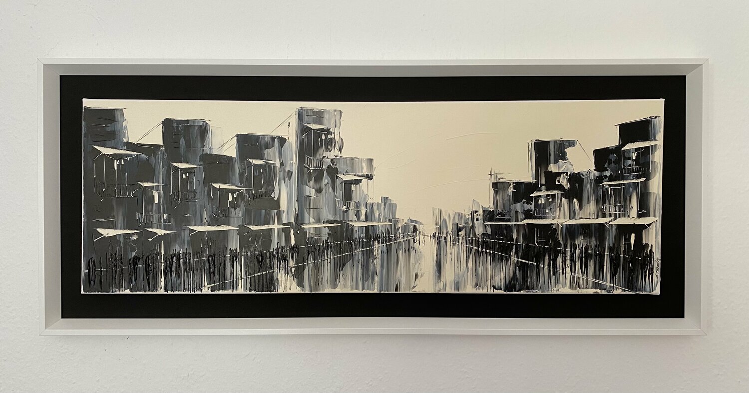 action.  City 40x100cm Eka Peradze