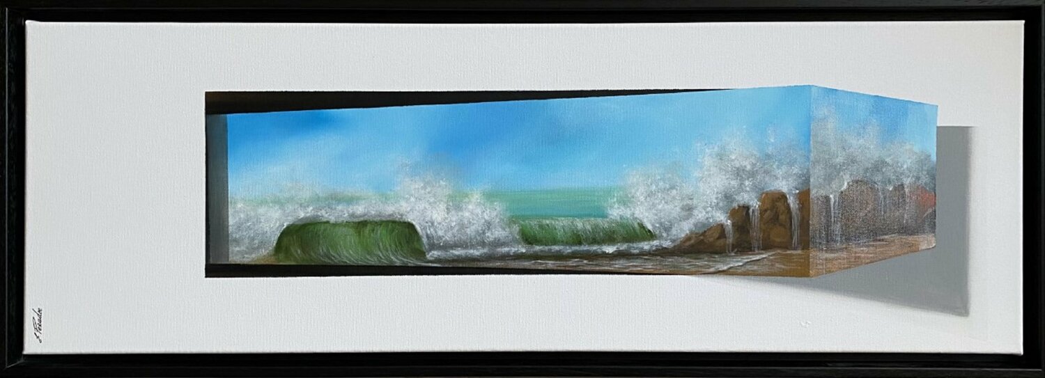 3D Landschaft.  Acryl Eka Peradze