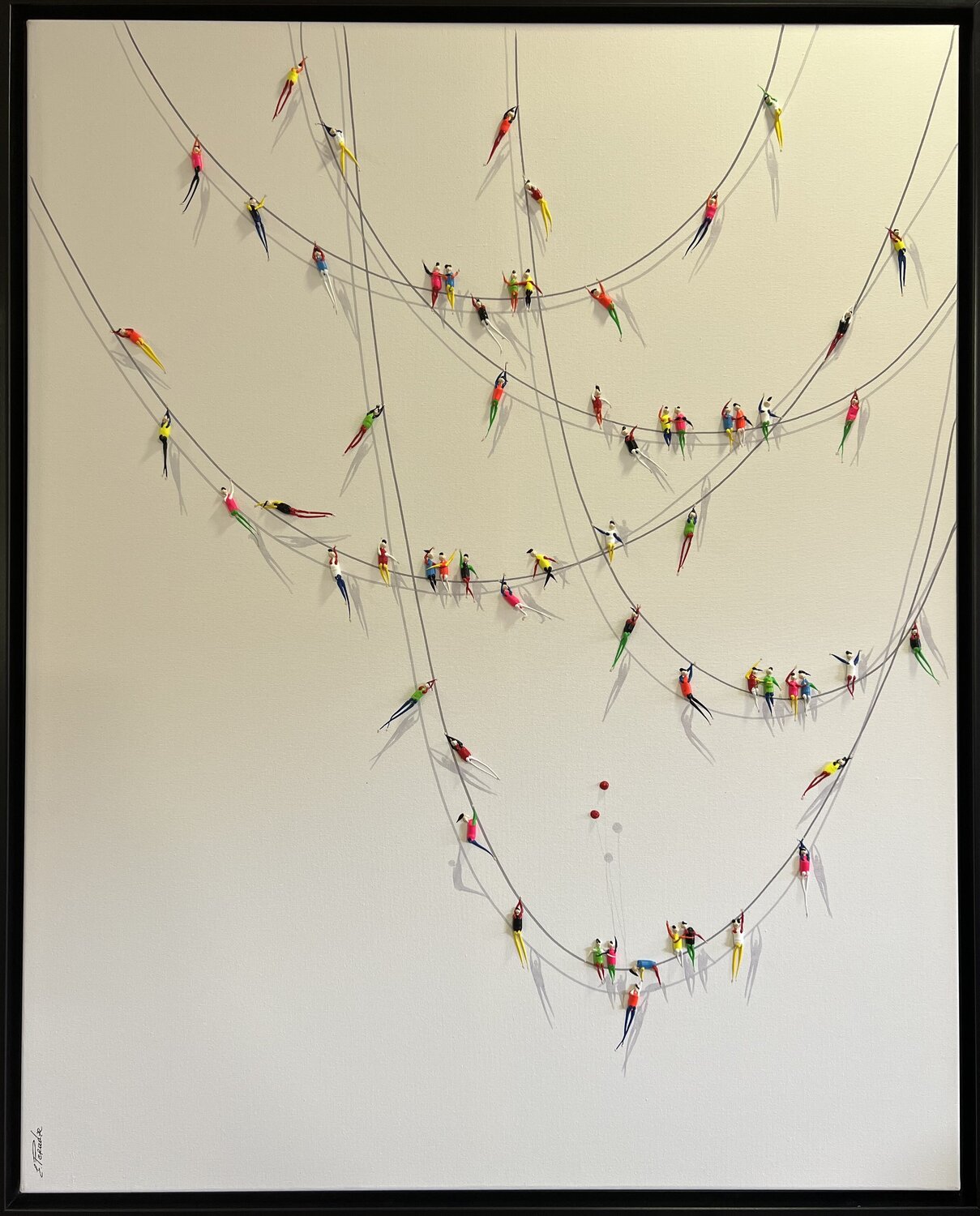 Action.Freedom. Love ❤️.♥️Ek Eka Peradze Dipinto originale in vendita