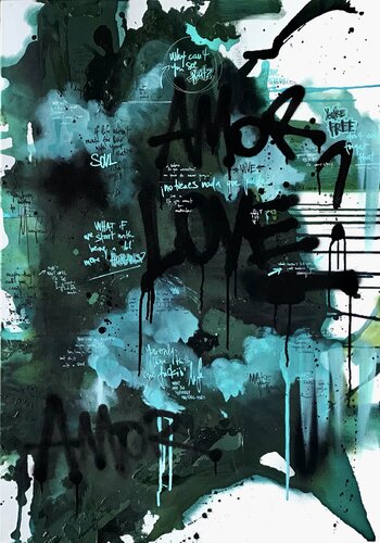 Dark love by Dana Kathy, Painting for Sale on Singulart