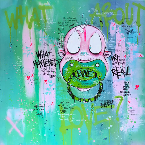 Green Louis by Dana Kathy, Painting for Sale on Singulart