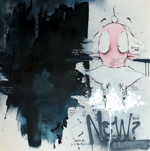 Alberto Albastru by Dana Kathy, Painting for Sale on Singulart