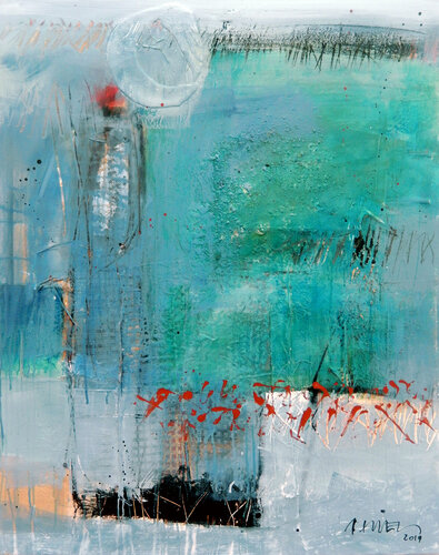 Rosa Licht (2016) van Robert Süess, Schilderij te koop op Singulart