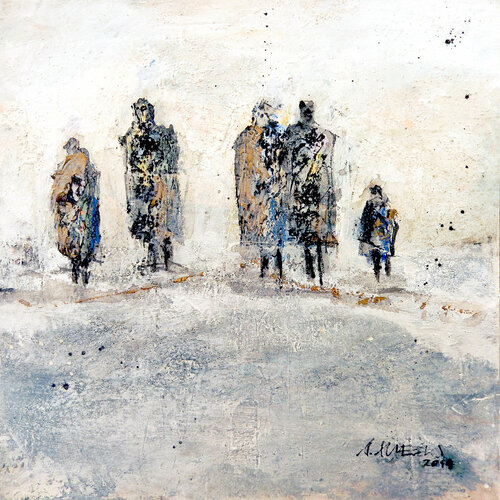 Wüstenbewohner (0538) di Robert Süess, Pittura in vendita su Singulart