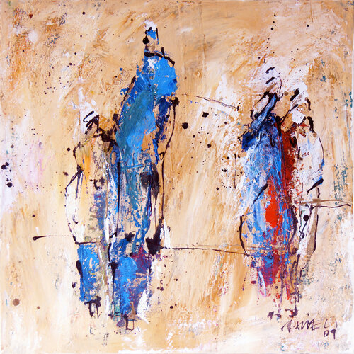 Beduinen (0641) di Robert Süess, Pittura in vendita su Singulart