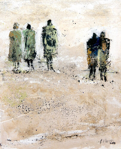 Sanddünen im Sinai (0735) di Robert Süess, Pittura in vendita su Singulart