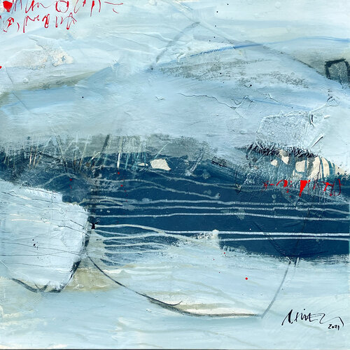 Spuren im Eis (2237) van Robert Süess, Schilderij te koop op Singulart
