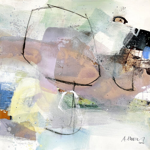 Neue Wege sehen (2306) van Robert Süess, Schilderij te koop op Singulart