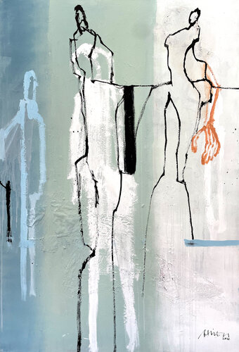 Zugewandt (0120) par Robert Süess, Peinture en vente sur Singulart