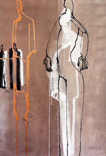 Geheimnis der Umarmung (0121) van Robert Süess, Schilderij te koop op Singulart