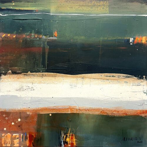 Die Lichter gehen an (2387) van Robert Süess, Schilderij te koop op Singulart