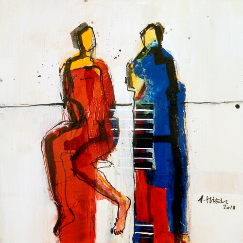 Weggefährten (1044) van Robert Süess, Schilderij te koop op Singulart