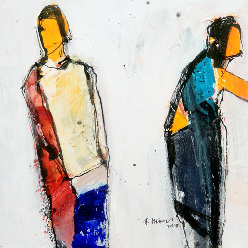 Weggefährten (1046) van Robert Süess, Schilderij te koop op Singulart