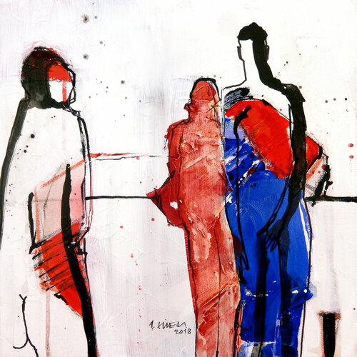 Weggefährten (1048) van Robert Süess, Schilderij te koop op Singulart